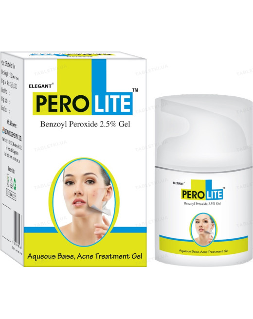 Гель для боротьби з акне з бензоїл пероксидом Elegant PEROLITE 2,5% Гель для боротьби з акне з бензоїл пероксидом Elegant PEROLITE 2,5%