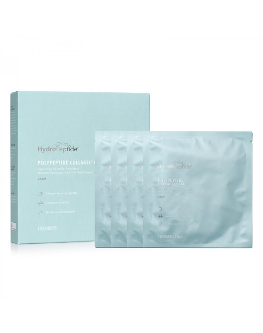 HydroPeptide Polypeptide Collagel Mask for Face 4 Pack / Гідрогелева маска проти зморшок для обличчя