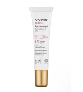 Sesderma Reti Age Facial Eye Contour Gel/Антивіковий гель-контур для шкіри навколо очей з ретинолом 15 мл