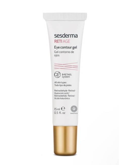 Sesderma Reti Age Facial Eye Contour Gel/Антивіковий гель-контур для шкіри навколо очей з ретинолом 15 мл